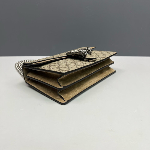 Gucci Meium Dionysus GG Monogram Suede Camel Beige