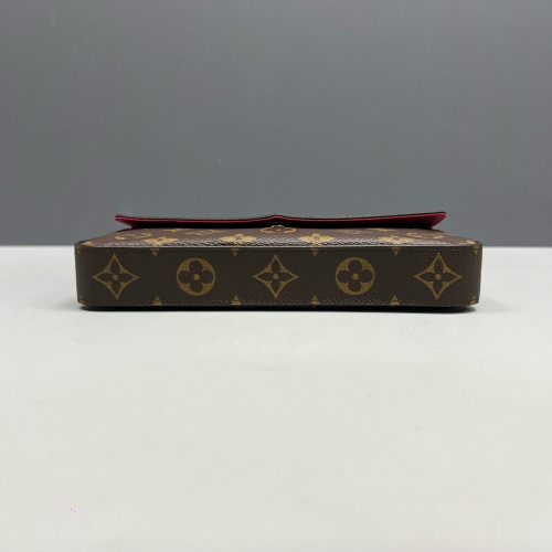 Louis Vuitton Pochette Felicie Chain Wallet Monogram Brown Louis Vuitton Pochette Felicie Chain Wallet Monogram Brown
