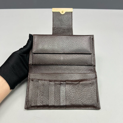 Gucci Continental Wallet GG Monogram Beige Brown