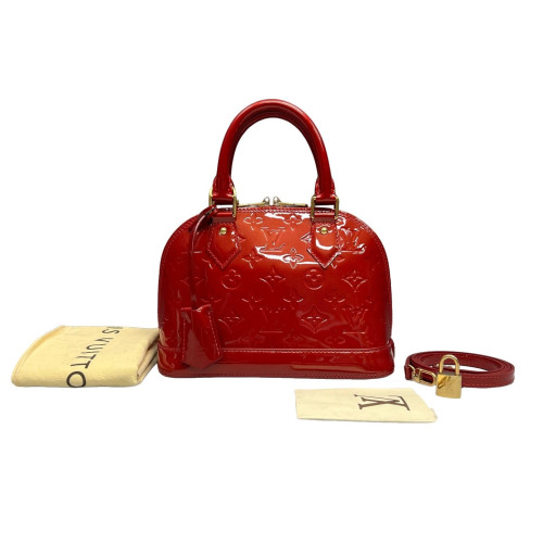 Louis Vuitton Alma BB Vernis Red
