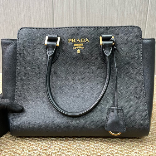 Prada Tote Bag Calfskin Black