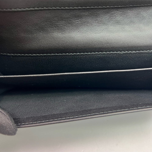 Bottega Veneta Intrecciato Continental Flap Wallet Calfskin Intrecciato Black