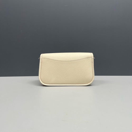 Louis Vuitton Buci Shoulder Bag Epi Beige Mystic White