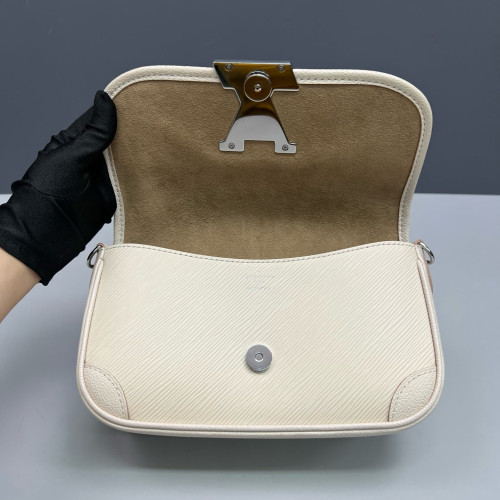 Louis Vuitton Buci Shoulder Bag Epi Beige Mystic White