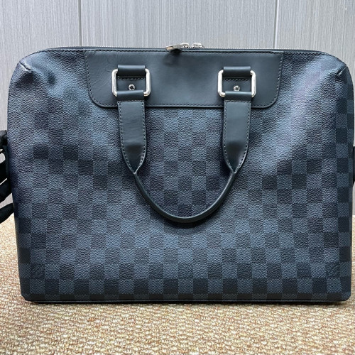 Louis Vuitton Porte Documents Jour Damier Cobalt Black