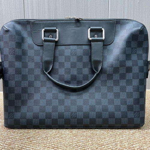Louis Vuitton Porte Documents Jour Damier Cobalt Black
