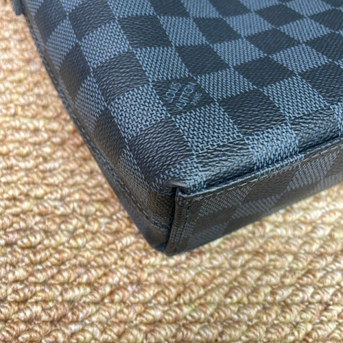 Louis Vuitton Porte Documents Jour Damier Cobalt Black