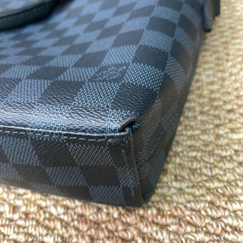 Louis Vuitton Porte Documents Jour Damier Cobalt Black
