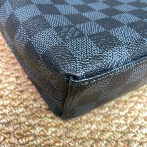 Louis Vuitton Porte Documents Jour Damier Cobalt Black