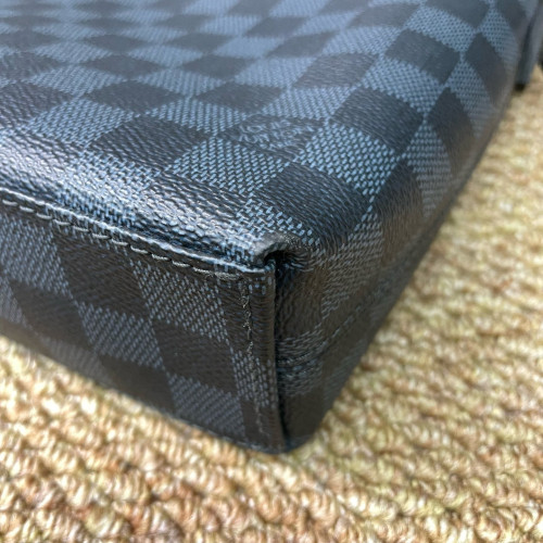 Louis Vuitton Porte Documents Jour Damier Cobalt Black