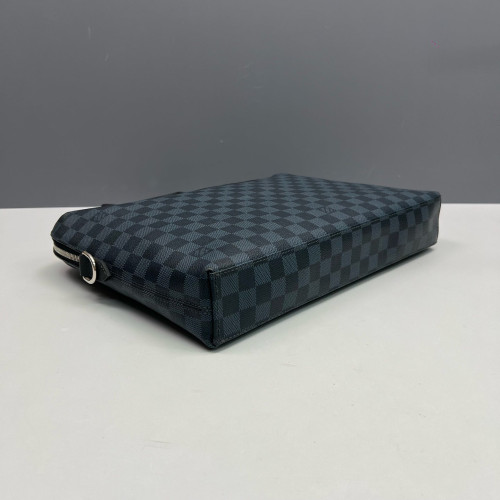Louis Vuitton Porte Documents Jour Damier Cobalt Black