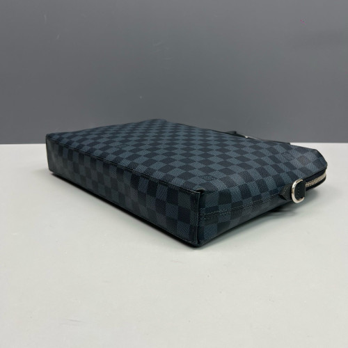 Louis Vuitton Porte Documents Jour Damier Cobalt Black