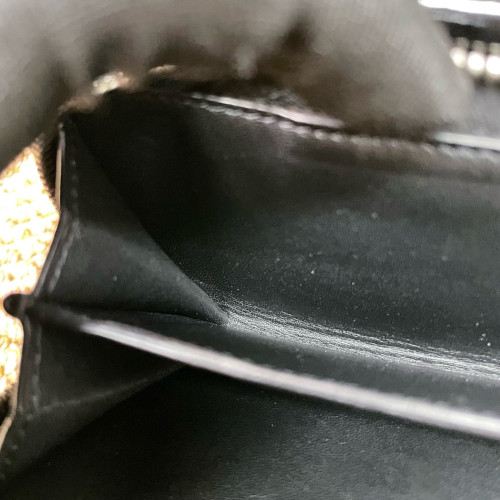 Chanel Quilted Compact Wallet Patent Calfskin Black Chanel Quilted Compact Wallet Patent Calfskin Black