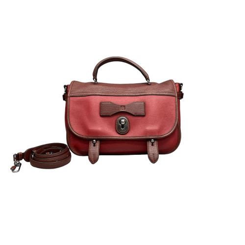 Loewe Two-Way Bag Calfskin Red Brown Burgundy