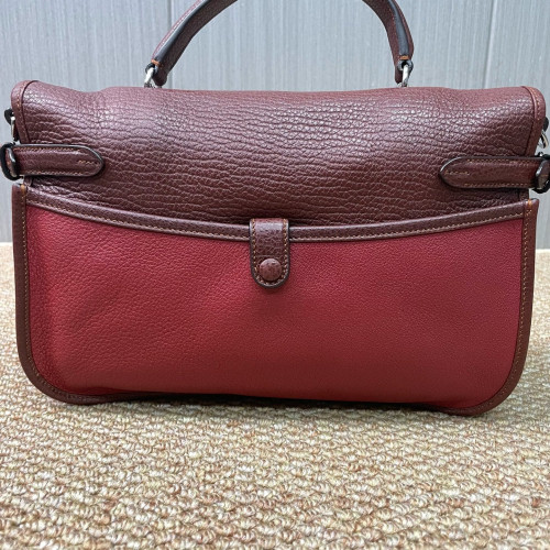 Loewe Two-Way Bag Calfskin Red Brown Burgundy