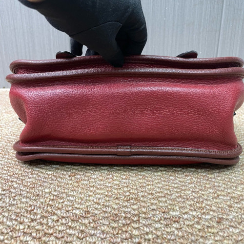 Loewe Two-Way Bag Calfskin Red Brown Burgundy