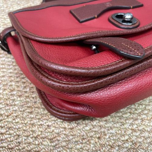 Loewe Two-Way Bag Calfskin Red Brown Burgundy
