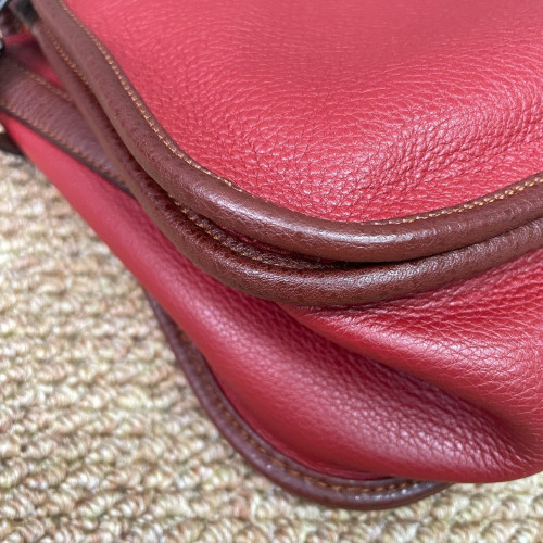 Loewe Two-Way Bag Calfskin Red Brown Burgundy
