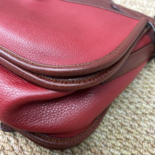 Loewe Two-Way Bag Calfskin Red Brown Burgundy