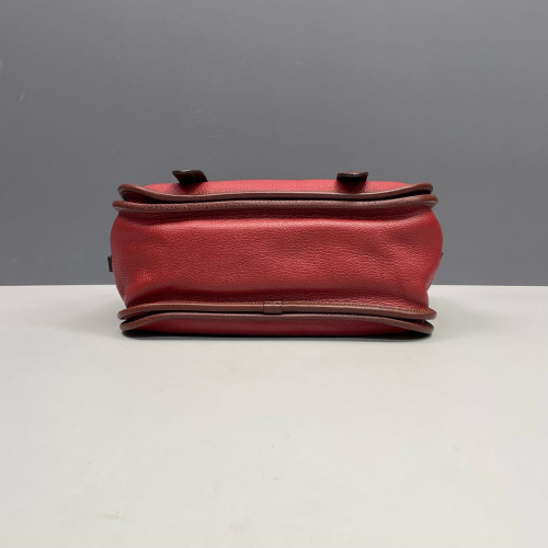 Loewe Two-Way Bag Calfskin Red Brown Burgundy