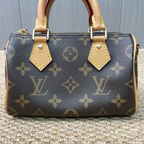Louis Vuitton Nano Speedy Bandouliere Monogram Brown
