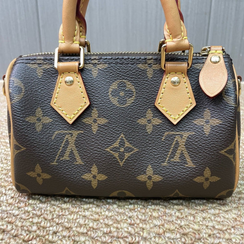 Louis Vuitton Nano Speedy Bandouliere Monogram Brown