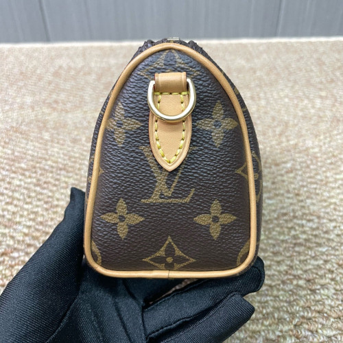 Louis Vuitton Nano Speedy Bandouliere Monogram Brown