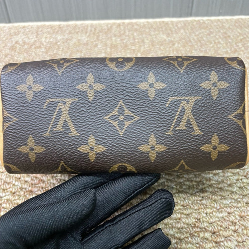 Louis Vuitton Nano Speedy Bandouliere Monogram Brown