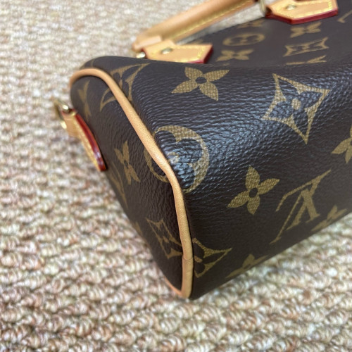 Louis Vuitton Nano Speedy Bandouliere Monogram Brown