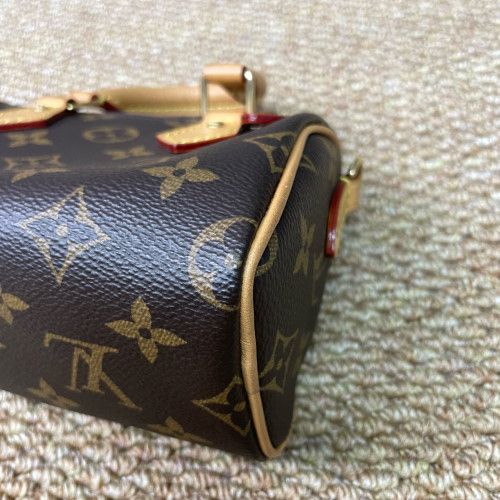 Louis Vuitton Nano Speedy Bandouliere Monogram Brown