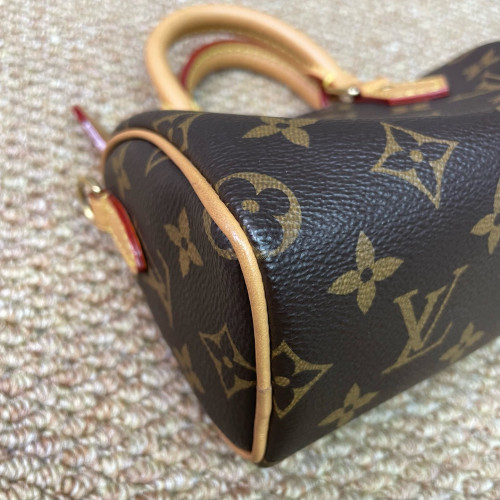 Louis Vuitton Nano Speedy Bandouliere Monogram Brown