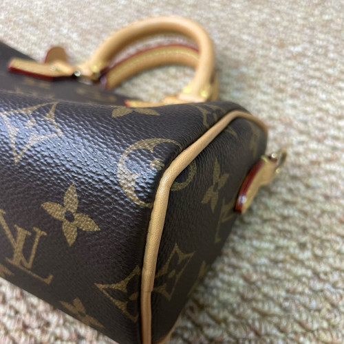 Louis Vuitton Nano Speedy Bandouliere Monogram Brown