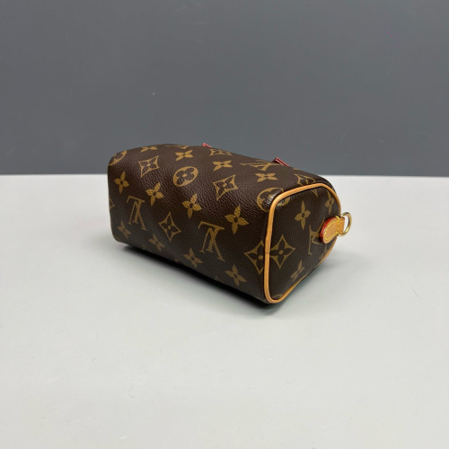 Louis Vuitton Nano Speedy Bandouliere Monogram Brown