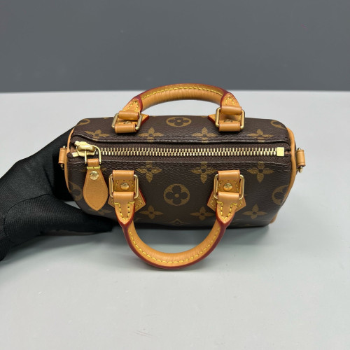 Louis Vuitton Nano Speedy Bandouliere Monogram Brown
