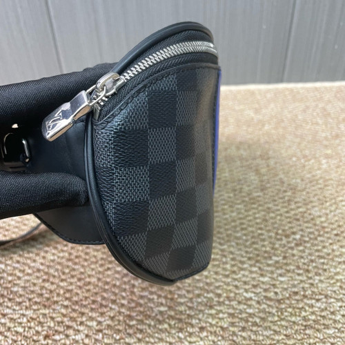Louis Vuitton Bumbag Calfskin Damier Graphite Black