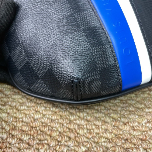 Louis Vuitton Bumbag Calfskin Damier Graphite Black