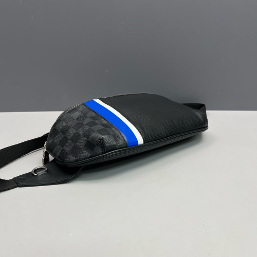 Louis Vuitton Bumbag Calfskin Damier Graphite Black