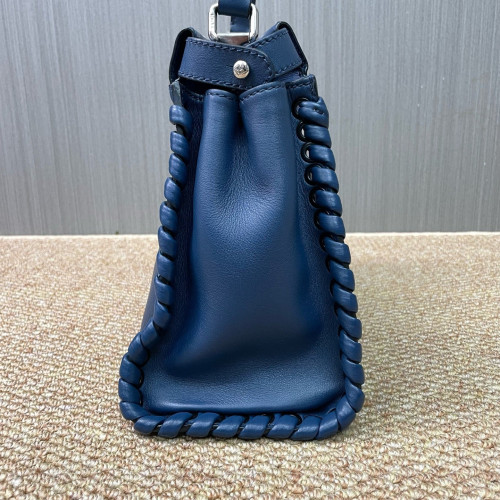 Fendi Peekaboo Iconic Medium Calfskin Blue