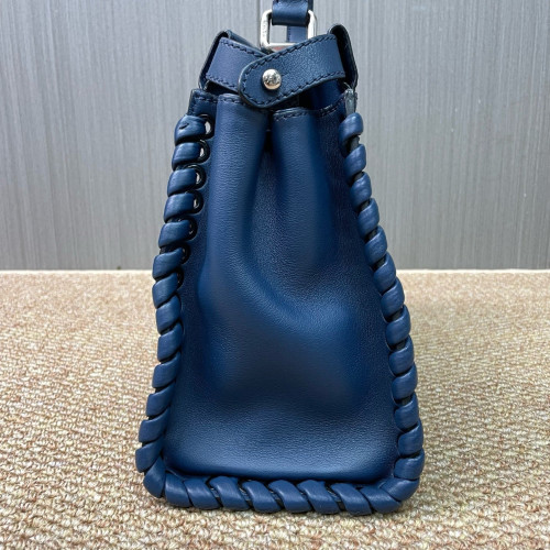 Fendi Peekaboo Iconic Medium Calfskin Blue