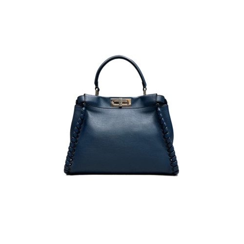 Fendi Peekaboo Iconic Medium Calfskin Blue