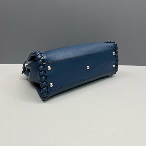 Fendi Peekaboo Iconic Medium Calfskin Blue