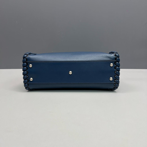 Fendi Peekaboo Iconic Medium Calfskin Blue
