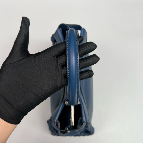 Fendi Peekaboo Iconic Medium Calfskin Blue