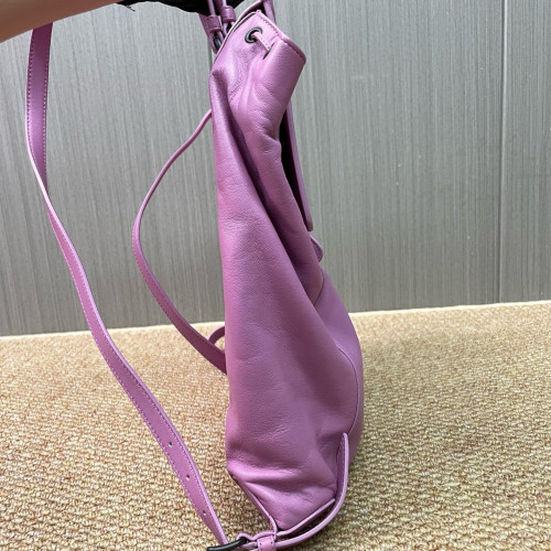 Bottega Veneta Backpack Lambskin Intrecciato Nappa Pink