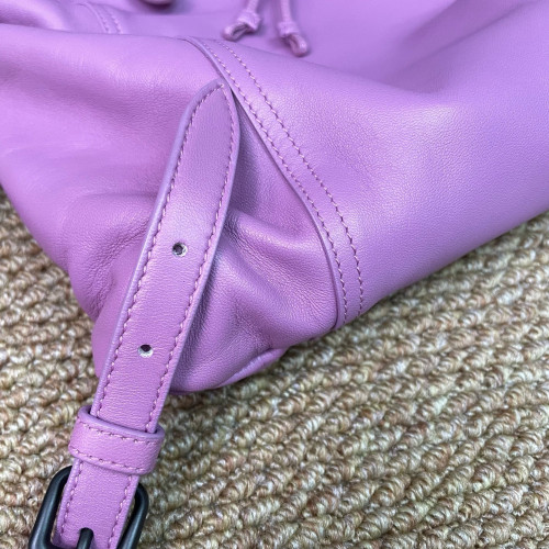 Bottega Veneta Backpack Lambskin Intrecciato Nappa Pink