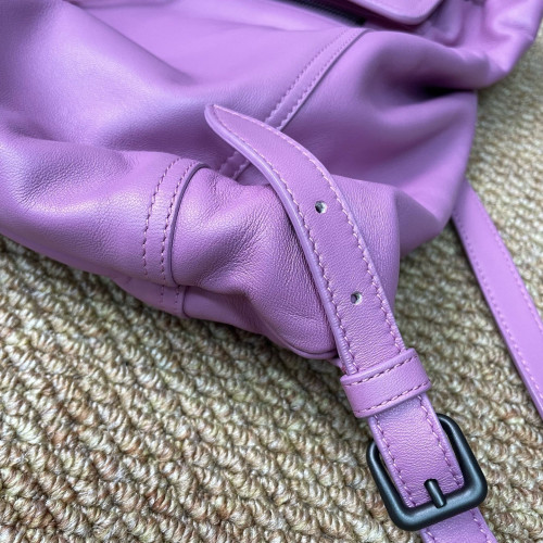 Bottega Veneta Backpack Lambskin Intrecciato Nappa Pink