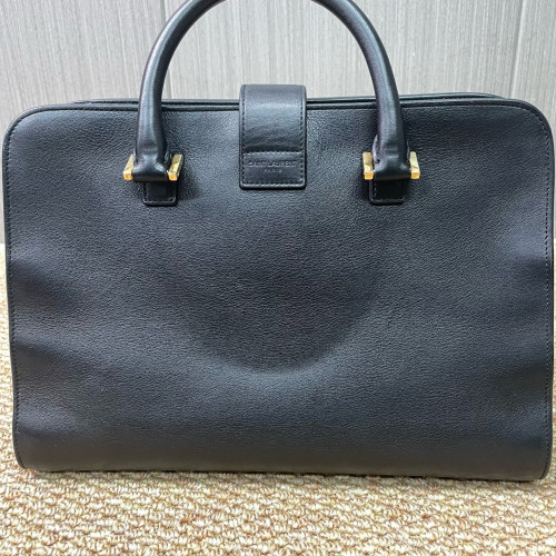 Yves Saint Laurent Two-Way Bag Calfskin Black Yves Saint Laurent Two-Way Bag Calfskin Black