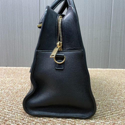Yves Saint Laurent Two-Way Bag Calfskin Black Yves Saint Laurent Two-Way Bag Calfskin Black