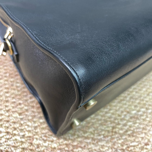 Yves Saint Laurent Two-Way Bag Calfskin Black Yves Saint Laurent Two-Way Bag Calfskin Black