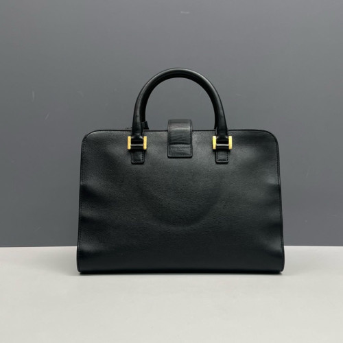 Yves Saint Laurent Two-Way Bag Calfskin Black Yves Saint Laurent Two-Way Bag Calfskin Black